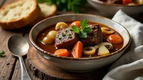 Dušená hovězí pečeně na grilu