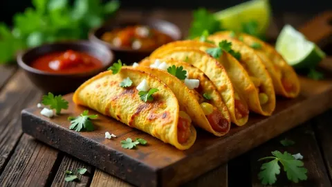 Hovězí birria tacos