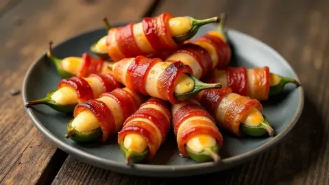 Jalapeño poppers se slaninou a cheddarem