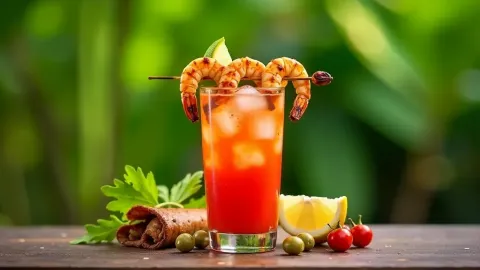 Kouřová Bloody Mary z grilu