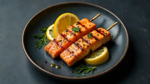 Lososové špízy
