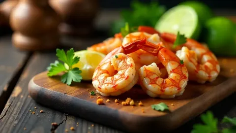 Pikantní grilované krevety s limetou
