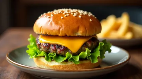 Plněné burgery s čedarem