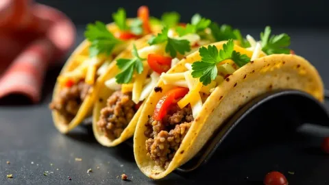 Snídaňové tacos s klobáskou a vejci