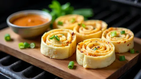 Tortillové rolky s buffalo kuřetem