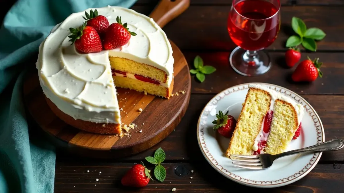 Jahodový shortcake z grilu