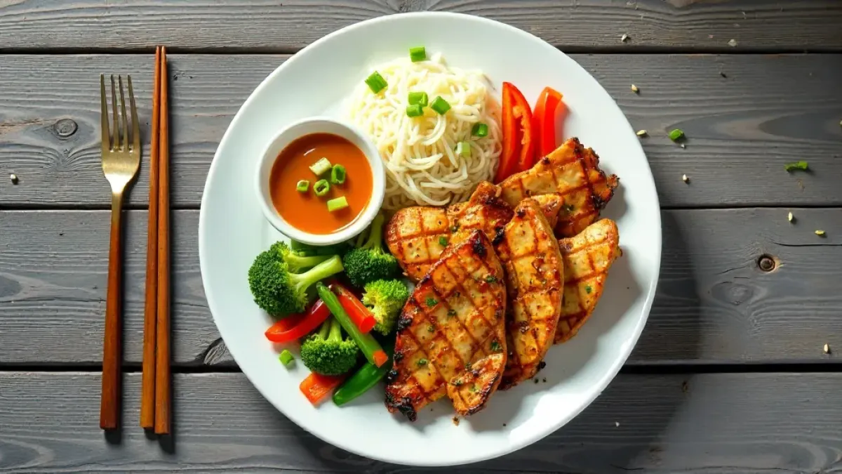 Kuřecí hibachi na plotně