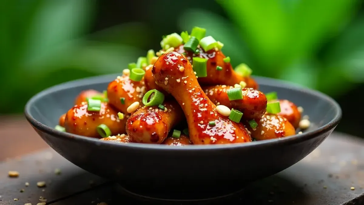 Kuřecí křídla s thajskou chilli omáčkou