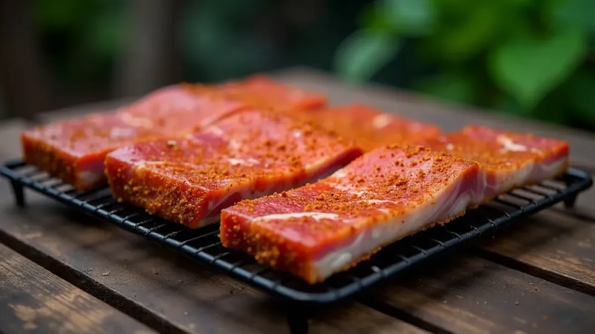 Vepřový bůček burnt ends