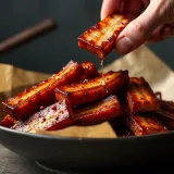 Karamelizovaný vepřový bůček z grilu